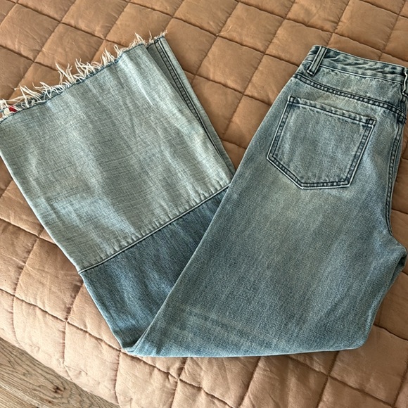 P.E Nation Denim Wide Leg High Waist Jeans 28 NWOT - Picture 5 of 7